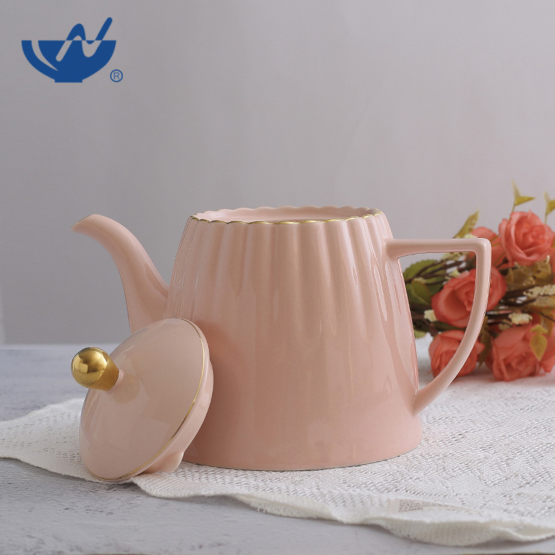 三色色釉茶壺-(2)