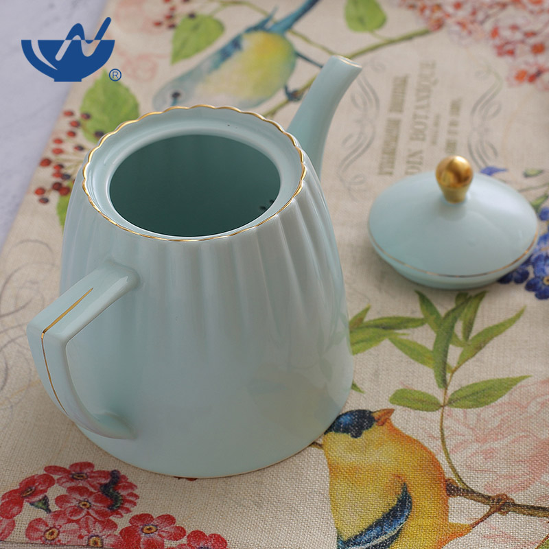 三色色釉茶壺-(9)